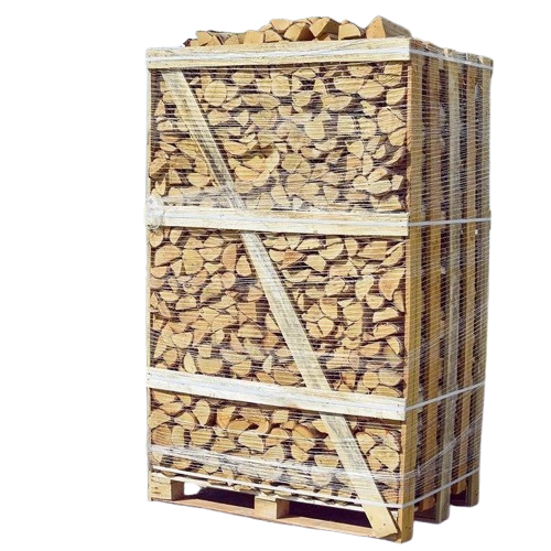 Leña de abedul para chimenea 25 cm – 1,8 m³ en palé, sec en cámara y listo para usar