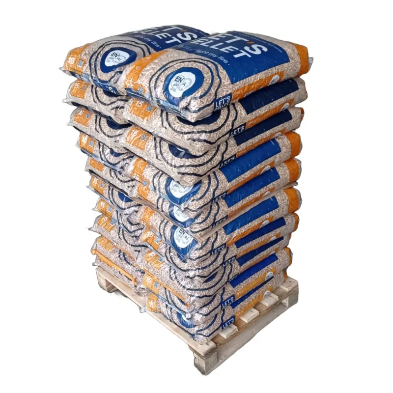 Pellets de madera DIN plus – Palé 300 kg