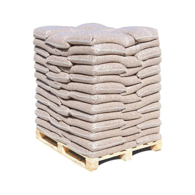 Pellets de madera dura de roble ENplus A1 – 975 kg (65 sacos de 15 kg)